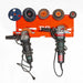 TMR Angle Grinder & Abrasive Organizer Skinny Pedal Racing wall-mount with two grinders and six abrasive discs