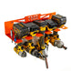 TMR Cordless Tool Organizer orange wall-mount rack with multiple Dewalt 20V batteries