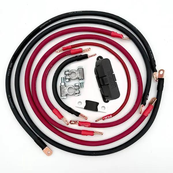 Battery Cable Replacement Harness for Toyota Tacoma Gen 3 (2016–2021) by Big7Kits, red and black cables