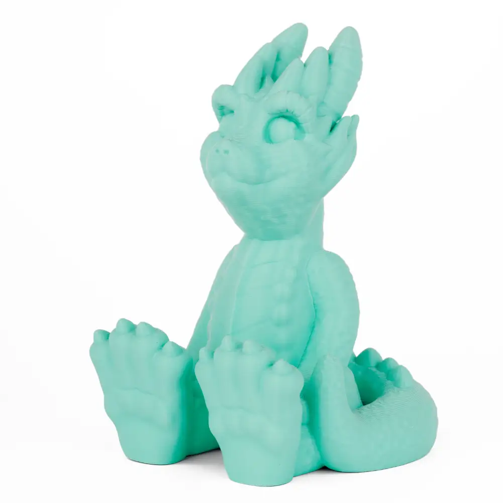 PLA+ Filament 3D printer accessory turquoise dragon figurine 3D printed model