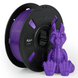 PLA+ filament spool by Numakers in purple with purple dragon figurine