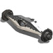 14 Bolt Backbone Truss Axle by Artec Industries, gray chassis with black hubs