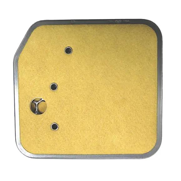 Power Driven Transmission Filter yellow pleated media in square metal frame