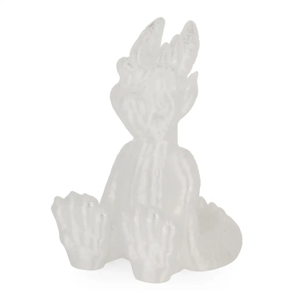 PLA+ Filament 3D printer accessory: white printed statue figurine