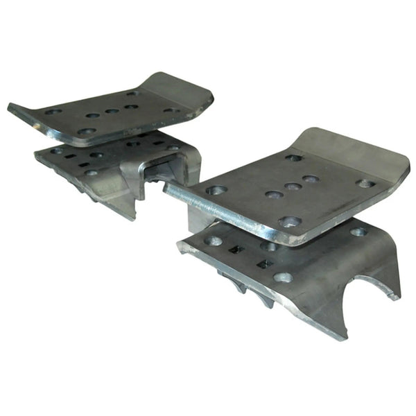Artec Industries Leaf Spring Perch & Plates (pair) galvanized steel mounting plates