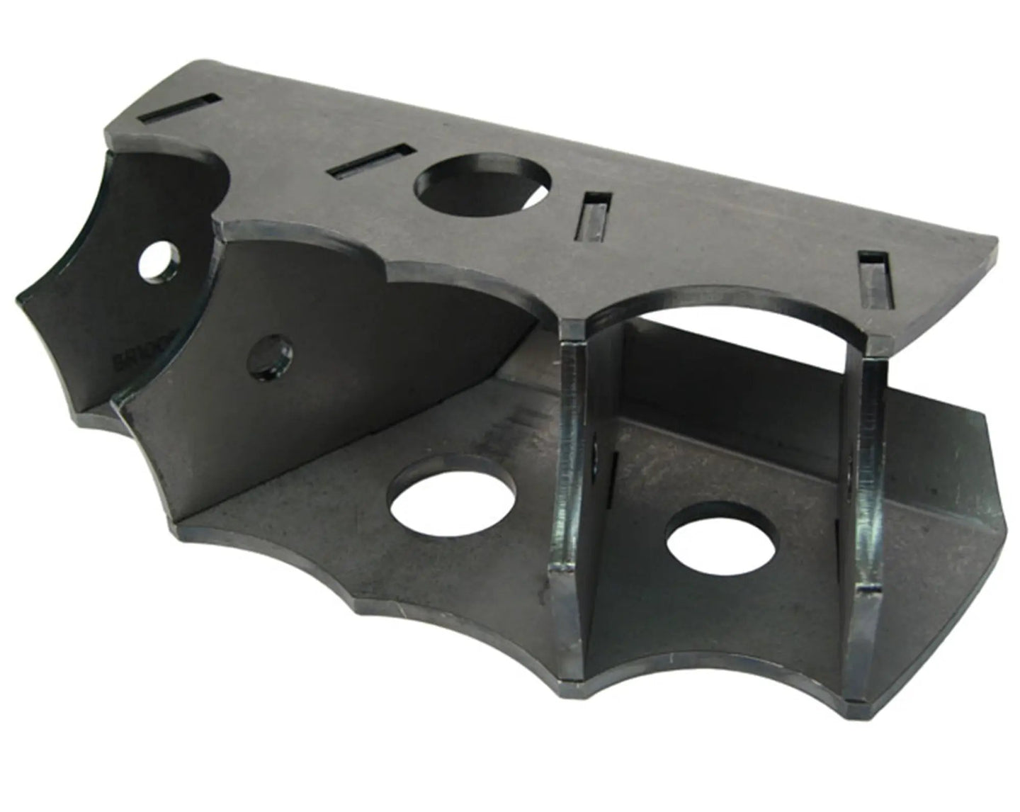 Artec Industries Large 4-link Xmember Bracket, black chassis bracket