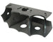 Artec Industries Large 4-link Xmember Bracket, black chassis bracket