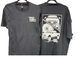 Titan Turbo T-Shirt by Titan Turbo Service, black with front logo and large back truck graphic; two shirts on hangers