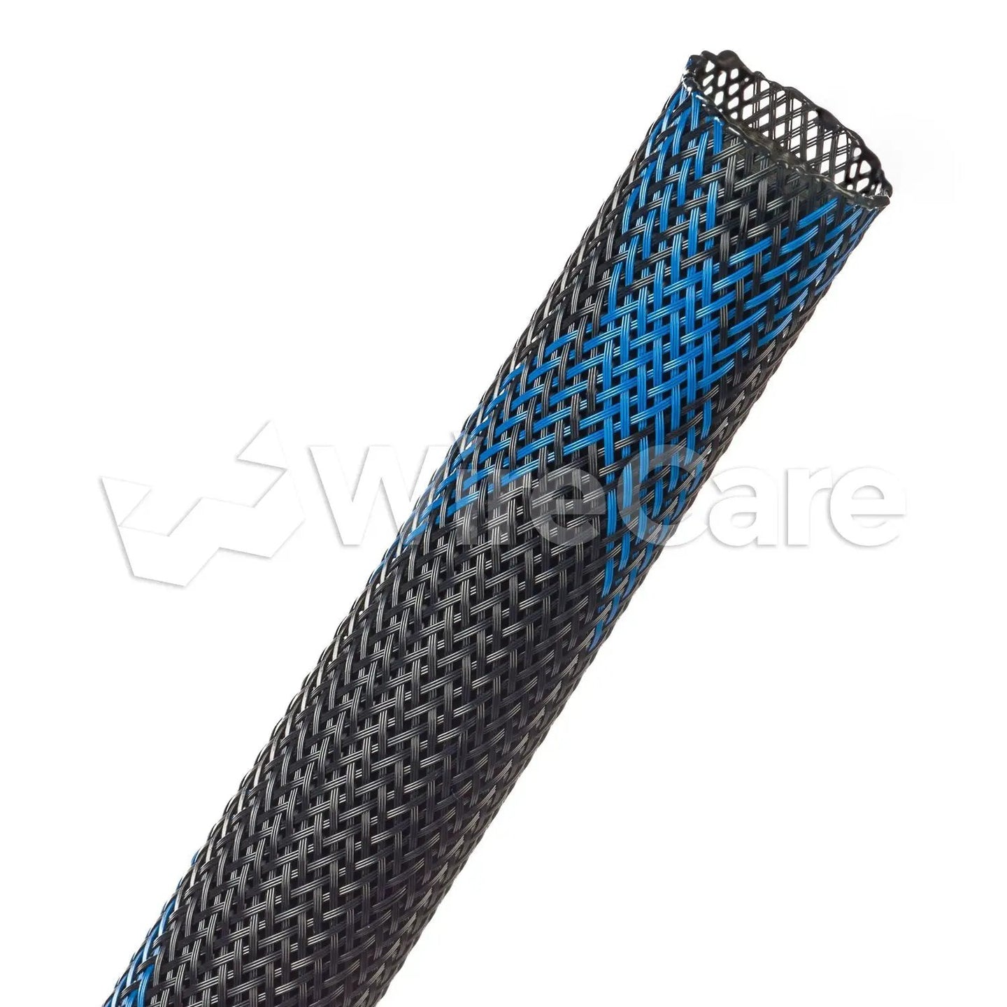 Big7Kits Wire-Wrapped Black with Blue Tracer Diesel braided hose