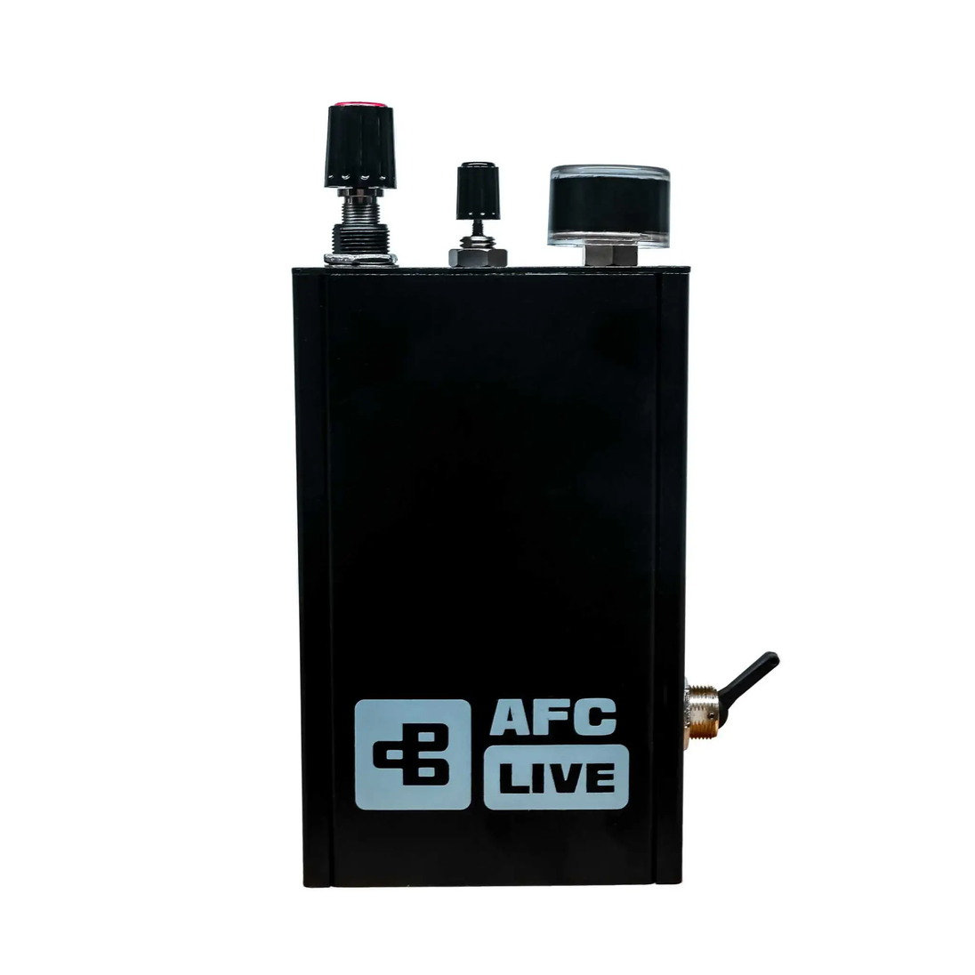 Power Driven AFC Live In-Cab Fuel Tuner black control box with two knurled knobs