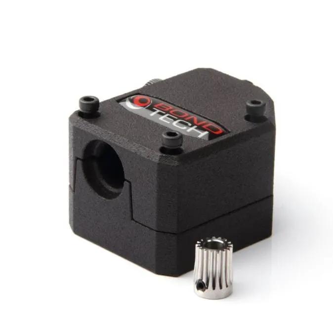 Bondtech BMG Extruder black dual-gear extruder with silver drive gear