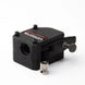Bondtech BMG Extruder 3D printer dual-gear unit, black metal with mounting knob and silver drive gear