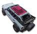 SPIDERWEBSHADE Sun Shade Top for Ford Bronco (2021–2026), red stock-printed roof shade