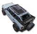 Sun shade Ford Bronco (2021–2026) by SpiderWebShade; stock printed top with black star‑spangled flag design