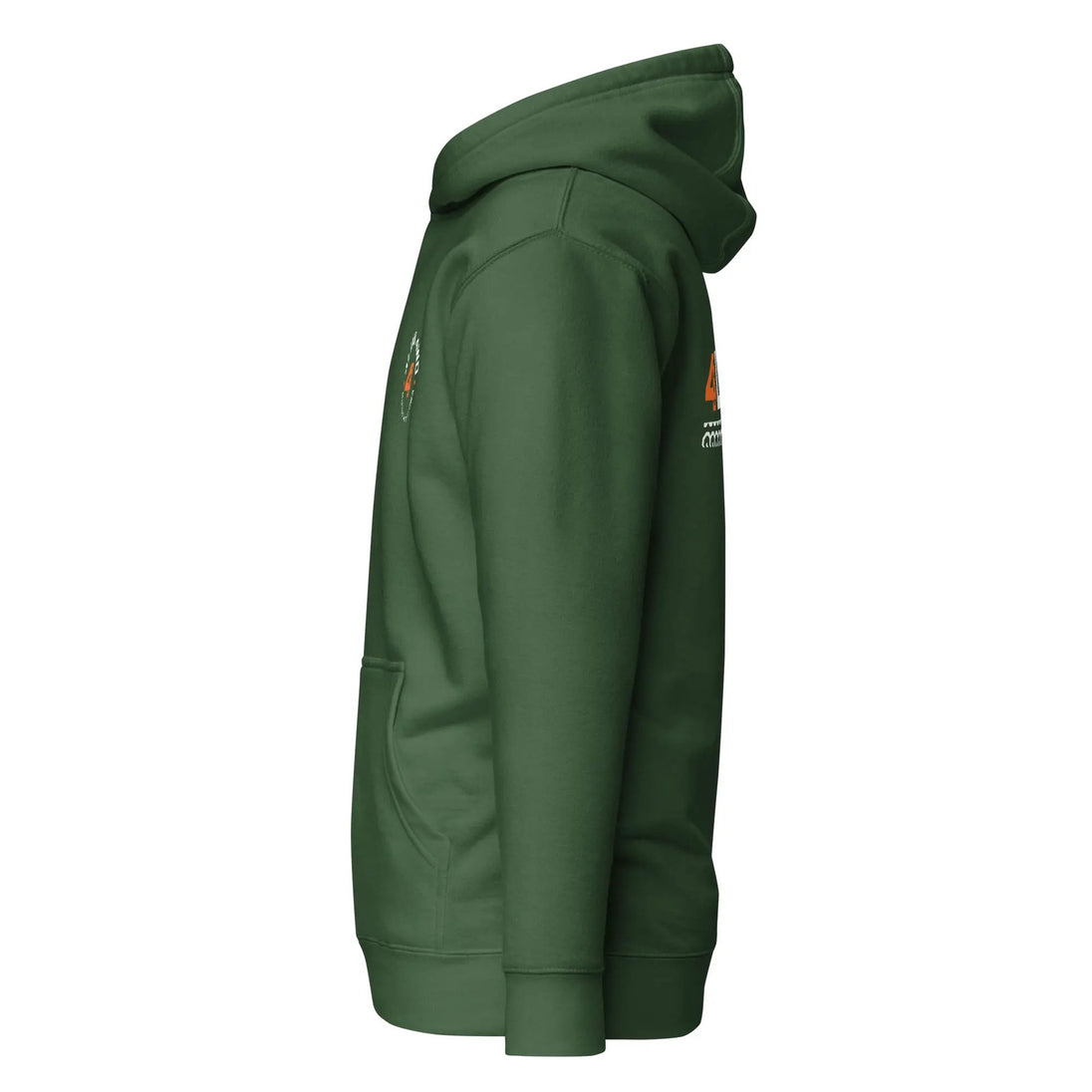 4Link4WD Green Hoodie with Full Logo Back, hooded sweatshirt