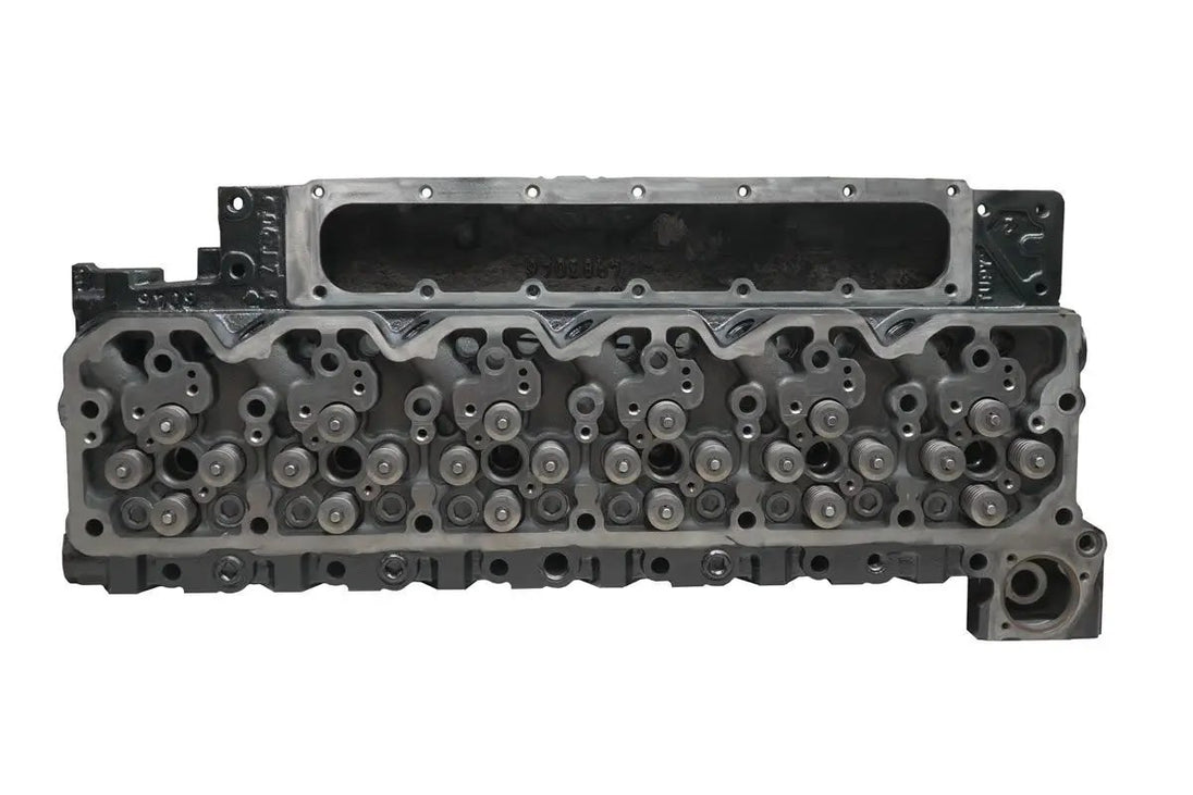 Power Driven Stock Plus Cummins 5.9L/6.7L 24V cylinder head, aluminum, valve train area with lifter pockets