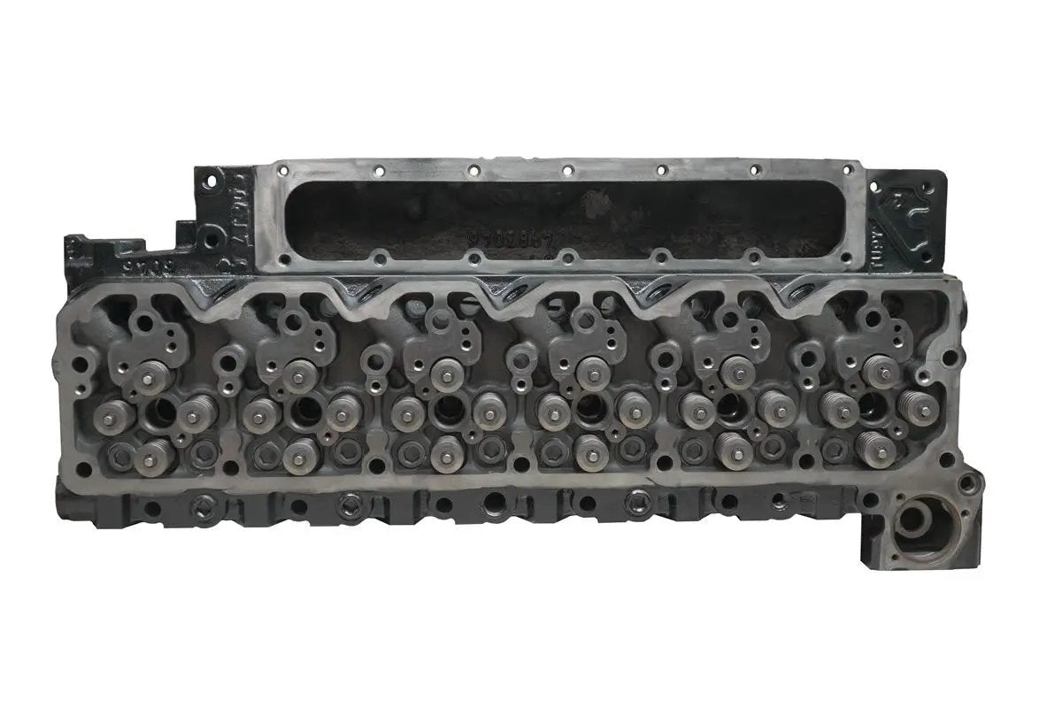 Power Driven Stock Plus Cummins 5.9L/6.7L 24V cylinder head, aluminum, valve train area with lifter pockets