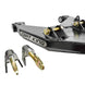Dirt King Long Travel Kit Toyota - black welded-steel control arm with logo plate and gold mounting bolts