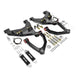 Long Travel Kit Toyota Dirt King, black suspension arms with gold bolts and hardware