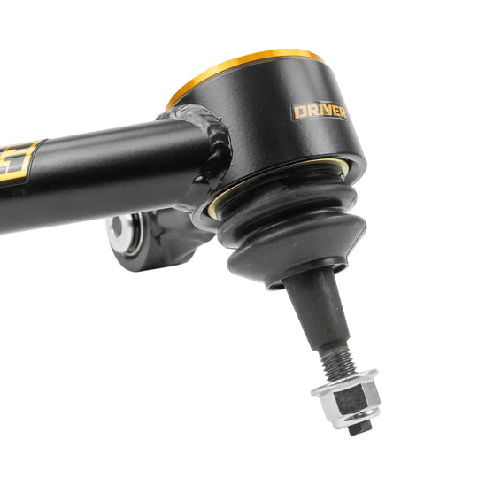 Dirt King 4130 Upper Control Arm for Chevy/GMC, black with orange anodized ring