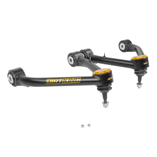 Dirt King 4130 Upper Control Arms pair for Chevy/GMC, black tubular arms