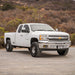 Dirt King 4130 Upper Control Arms for Chevy Silverado front view white pickup