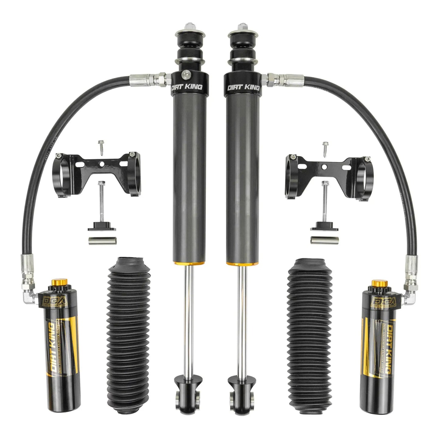 Dirt King 2.5 Smooth Body Shocks DCA Remote Reservoir Toyota pair