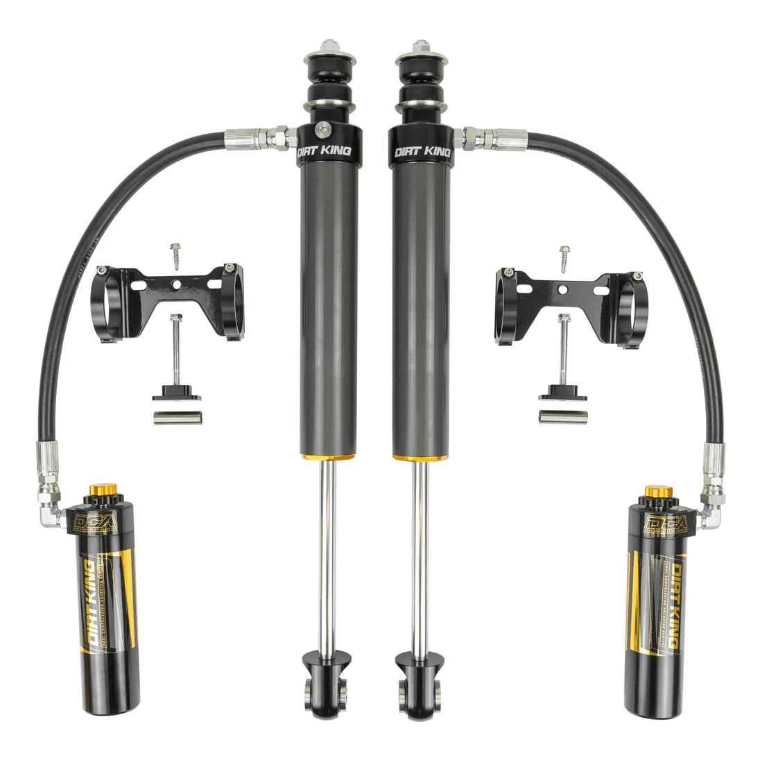 2.5 Smooth Body Shocks with Remote Reservoir Dirt King, pair, black bodies