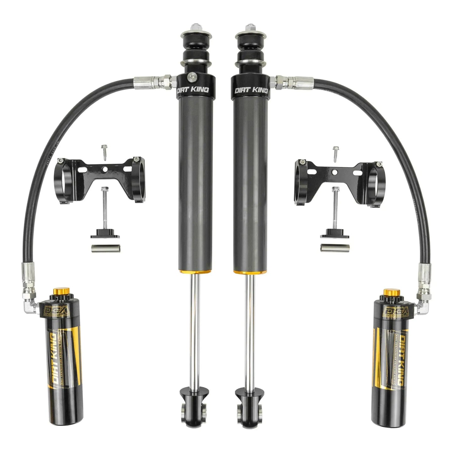 2.5 Smooth Body Shocks with Remote Reservoir Dirt King, pair, black bodies