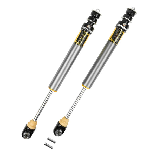 2.0 IFP Smooth Body Shocks Dirt King for Toyota, pair, black bodies with gold label