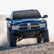 Long Travel Kit Dirt King Ram front suspension on blue lifted pickup