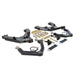 Dirt King Long Travel Kit Ram - black steel suspension control arms with mounting hardware, brackets, and fittings