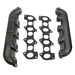 BD Diesel 6.0L Powerstroke exhaust manifold set with pair of black-coated manifolds and gaskets