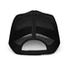 4Link4WD Black mesh trucker hat rear view with adjustable snapback