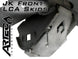 JK Front LCA Skids Artec Industries Jeep JK front lower control arm skid plates, gray metal