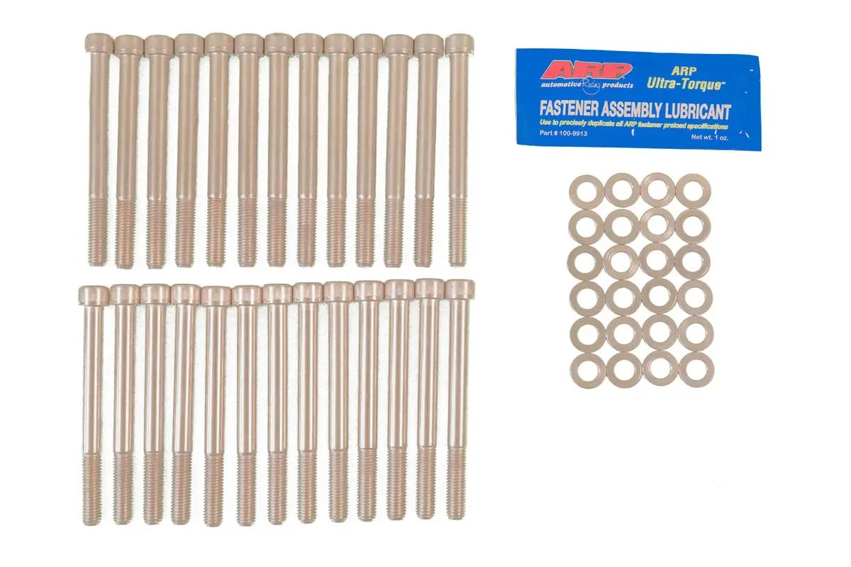 Power Driven Diesel Head Bolt Kit 98.5-07 24V Cummins, copper bolts with washers and ARP Ultra-Torque lubricant