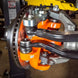 Artec Superduty Aluminum High Steer Arm orange anodized front steering component