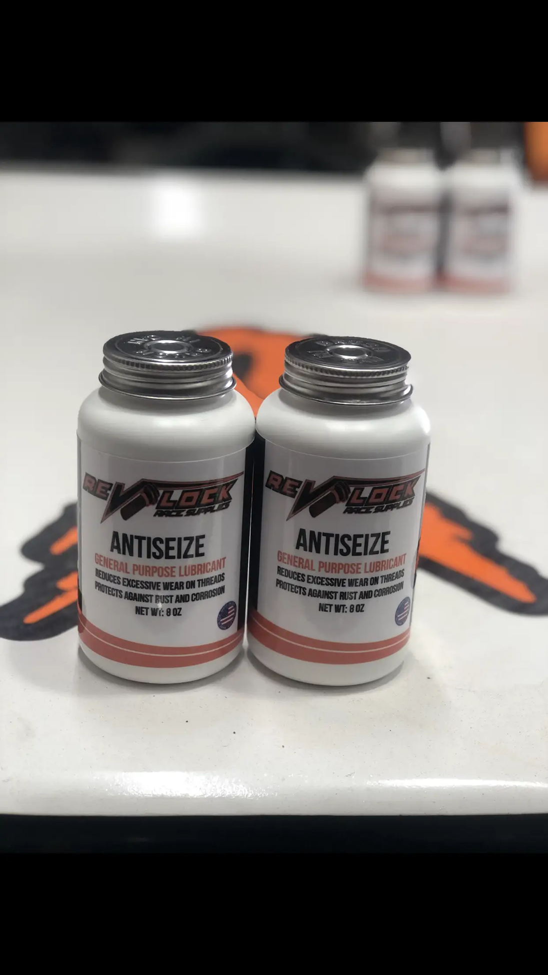 Copper Antiseize Lubricant by Revlock Race Supplies; two 8 oz general-purpose bottles