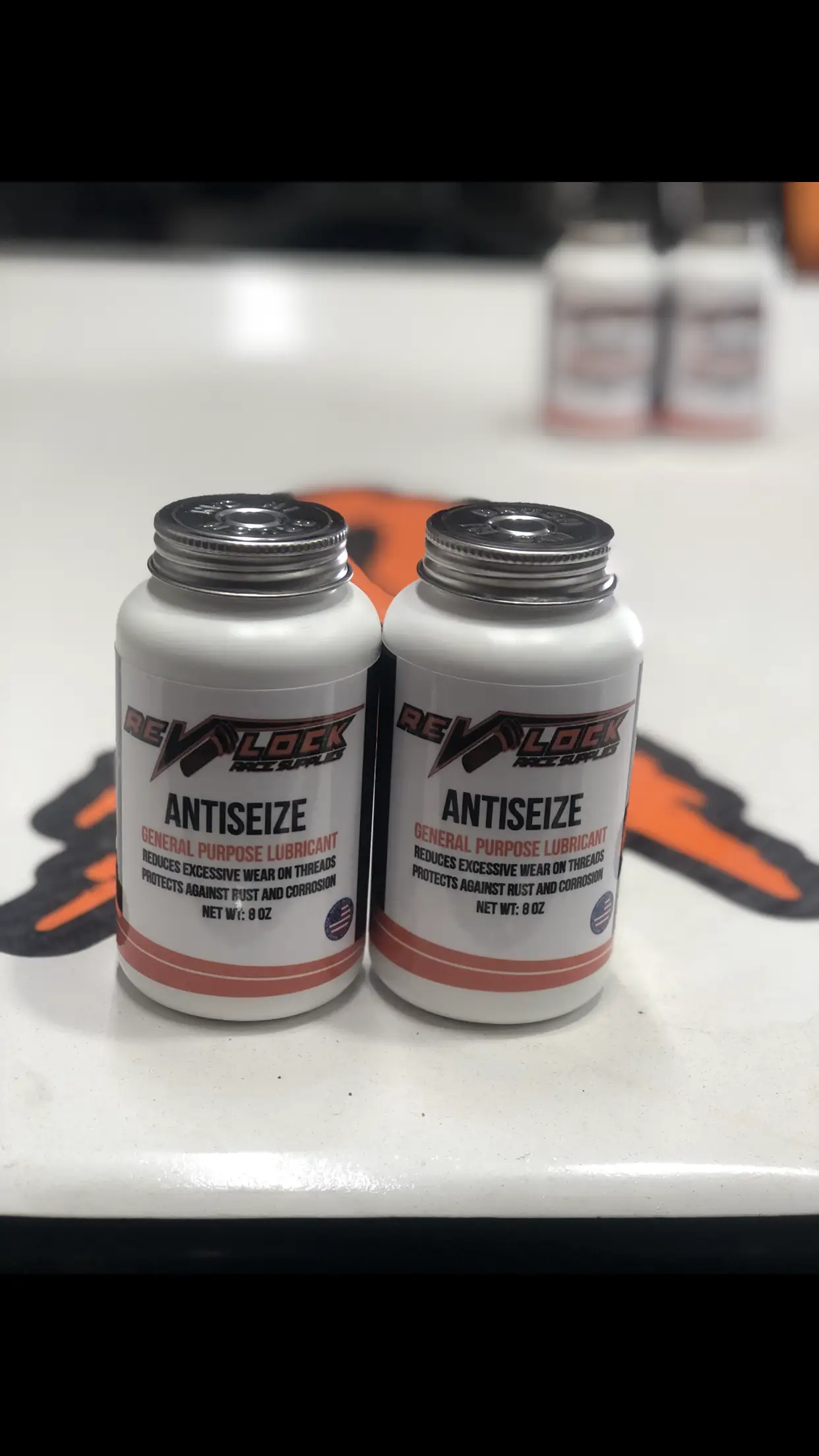 Copper Antiseize Lubricant by Revlock Race Supplies; two 8 oz general-purpose bottles
