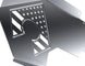 JK Front Inner Fenders Freedom Edition Artec Industries brushed metal panel with American flag cutout and wheel arch