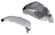 Artec JK Rear Inner Fenders, pair of silver metal rear inner fender panels for Jeep JK