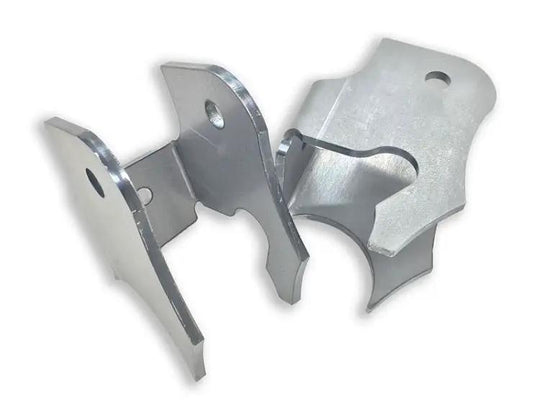 Artec JK Rear UCA Brackets (pair) for Jeep Wrangler JK rear axle, silver metal