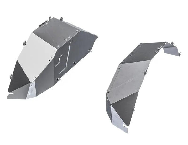 JL Rear Inner Fenders by Artec, pair of steel inner fender panels with riveted seams
