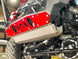 Artec JL Nighthawk Front Swaybar SKID Jeep JL bumper skid plate, red panel with bolt heads
