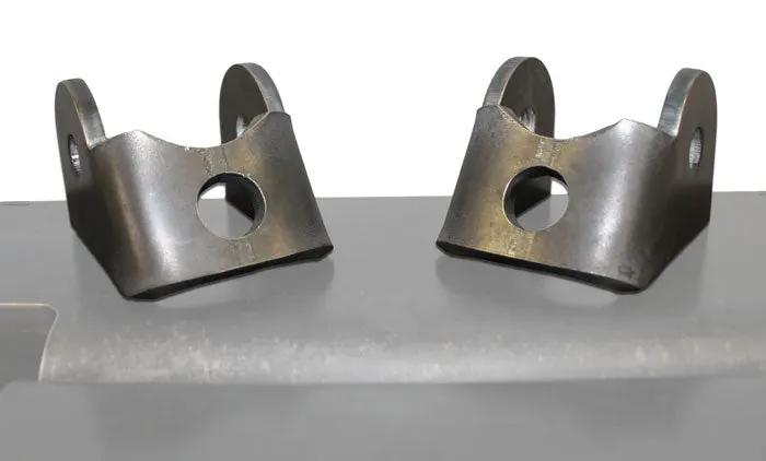 Artec Upper Link Axle Brackets, Truss Upper Link Mounts, black steel, pair shown