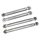 JL Aluminum Mid Arm Kit Lower Links by Artec Industries, set of four, silver