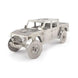 Artec Mini Gladiator Puzzle metal Jeep Gladiator model, Artec Industries, silver finish
