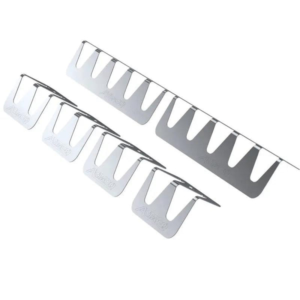 ARTACO Fiesta merchandise Artec Industries; four silver metal slotted brackets
