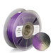 Silk Tri-Color PLA filament spool by Numakers, purple finish, 1 kg