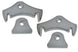 Artec Lower Link Shock Tabs 4 Pieces - steel curved mounting tabs with holes